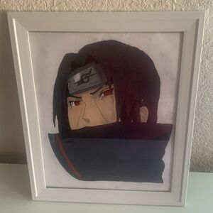 Itachi framed drawing